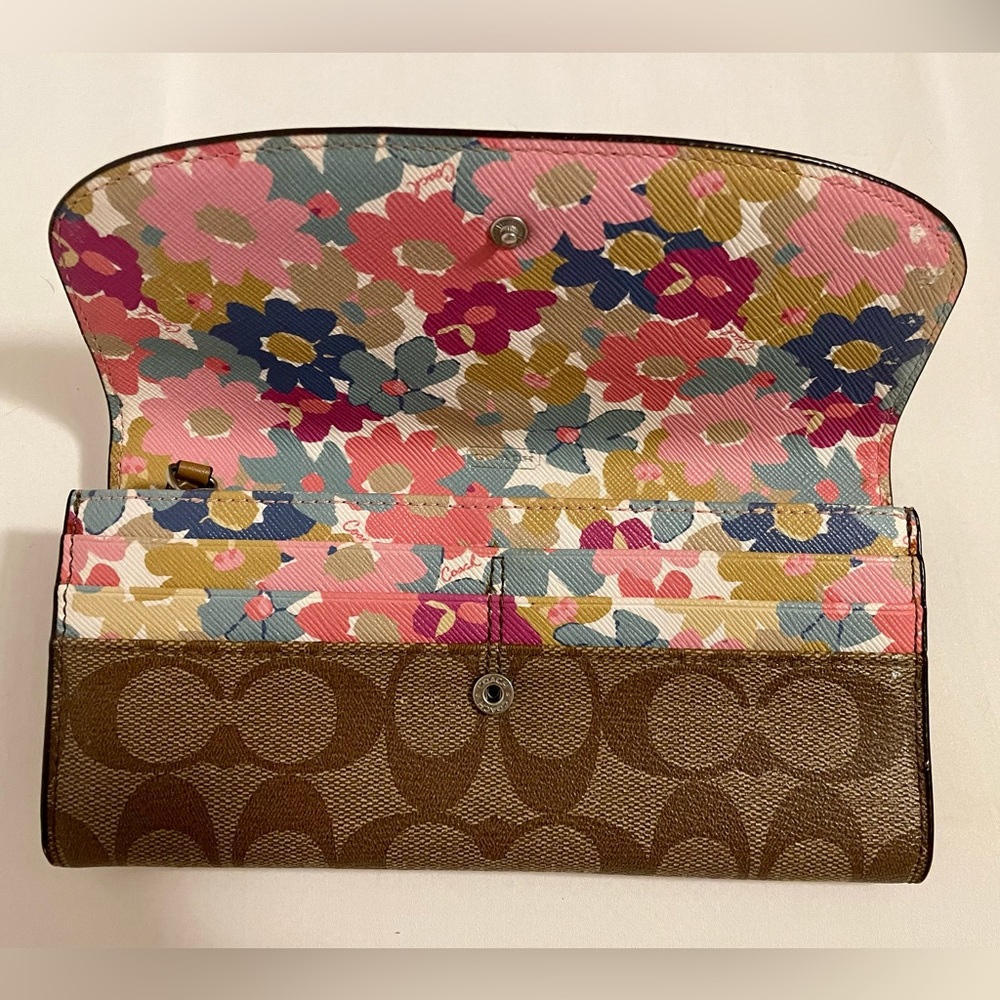 Floral Coach wallet